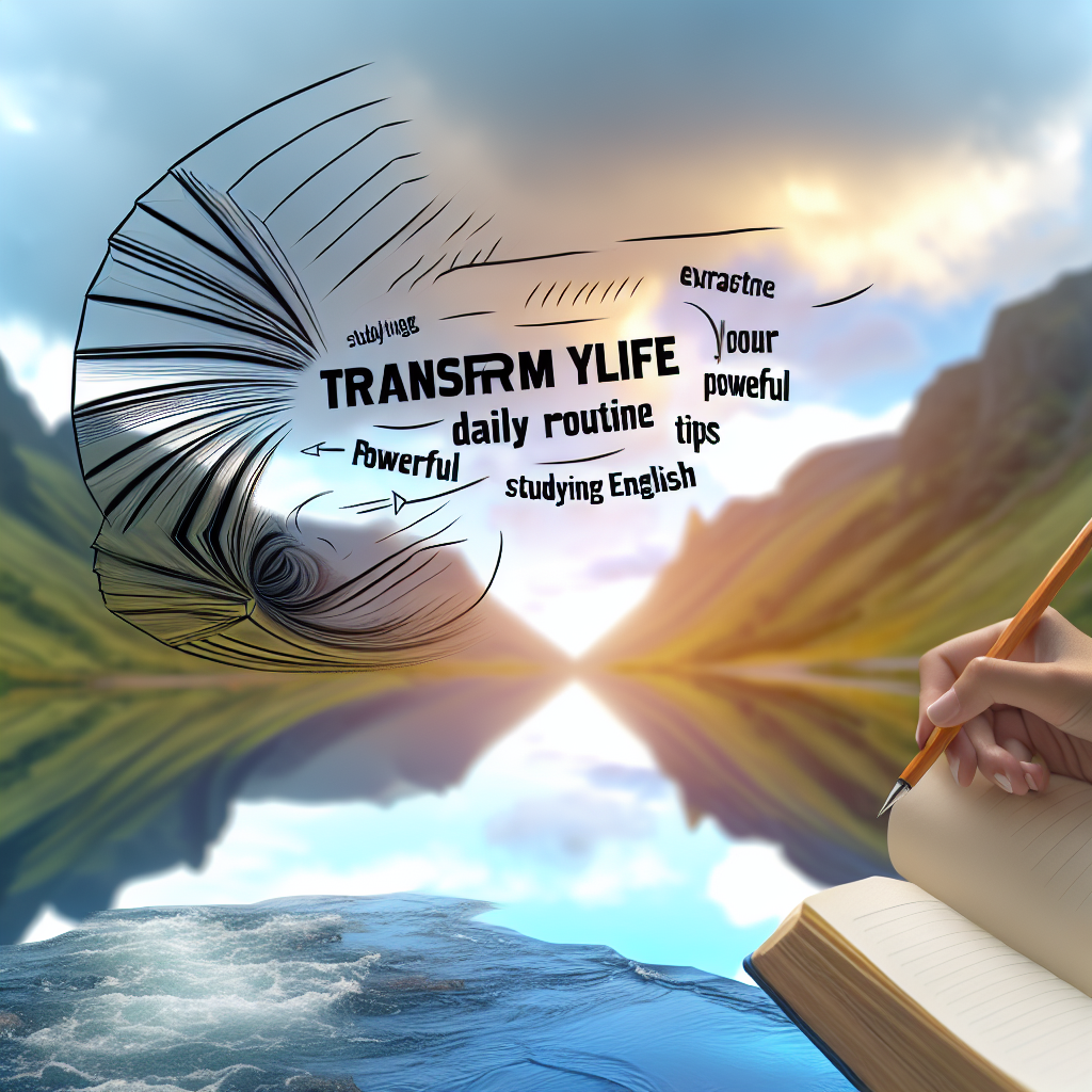 Transforme Sua Vida: Rotina Diária e Dicas Poderosas para Estudar Inglês