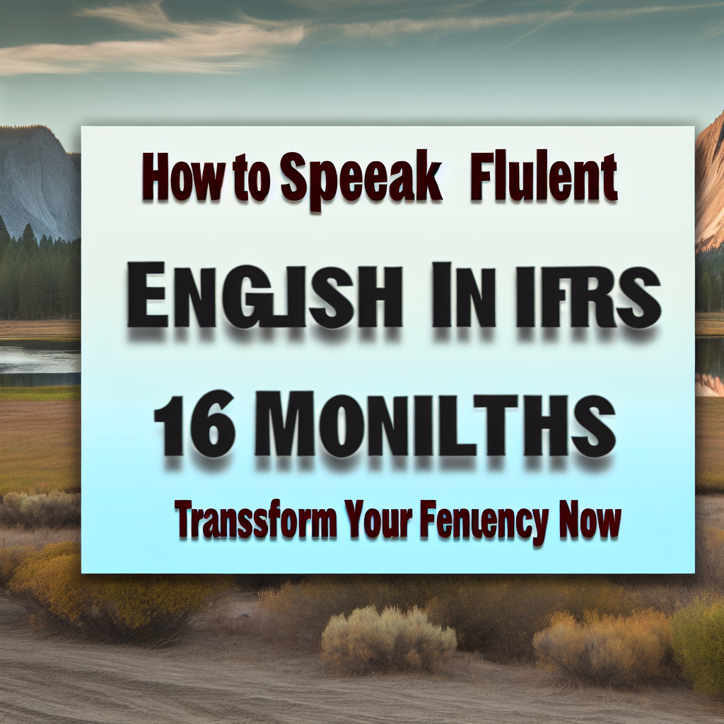 Como Falar Inglês Fluente em 6 Meses: Transforme Sua Fluência Agora